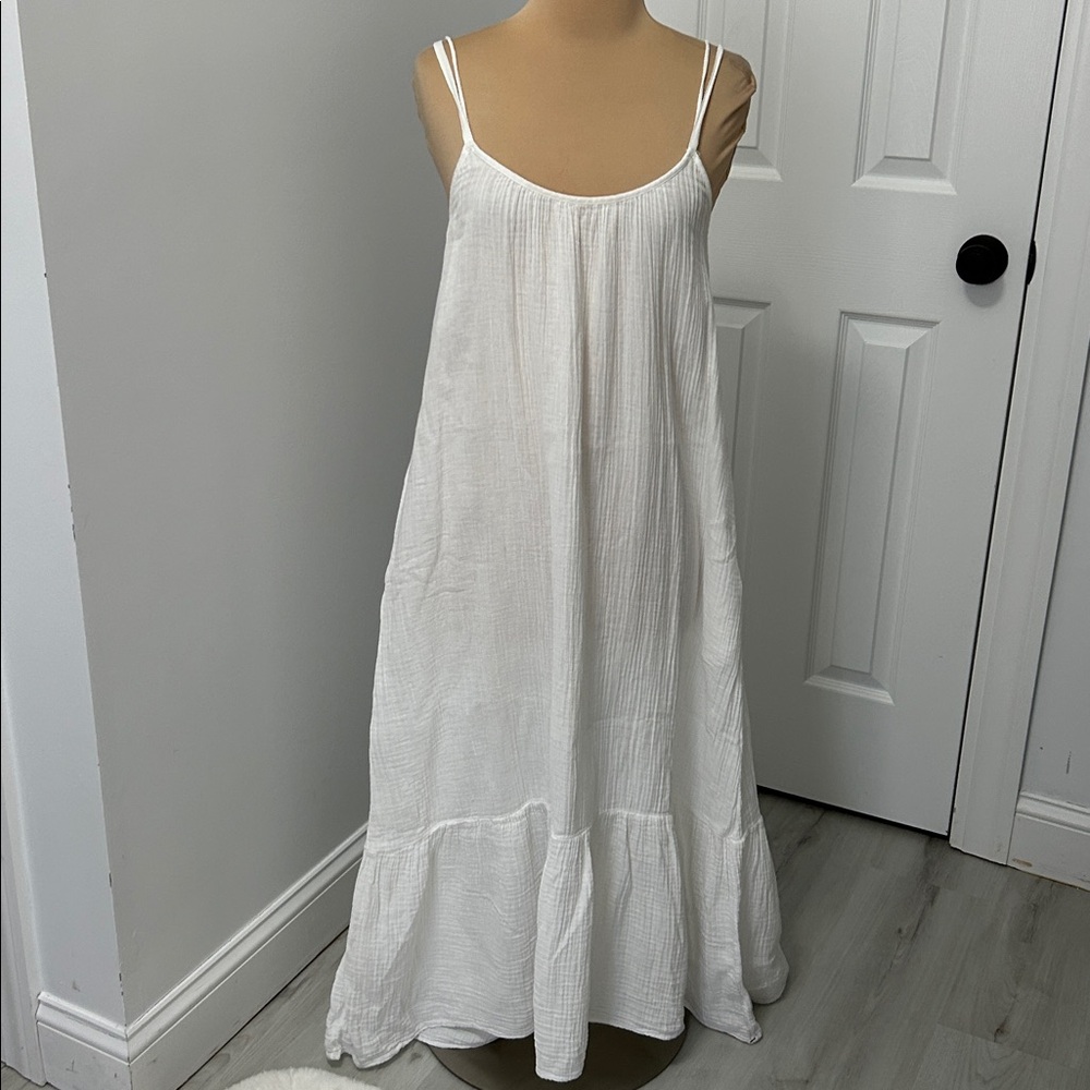Xirena Kellyn White Gauze Maxi Dress - Picture 4 of 8